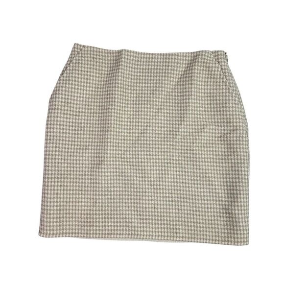 Theory Women’s size 8 Mini Pencil Skirt in Wool-Cashmere L101303R Beige Multi - Picture 3 of 9